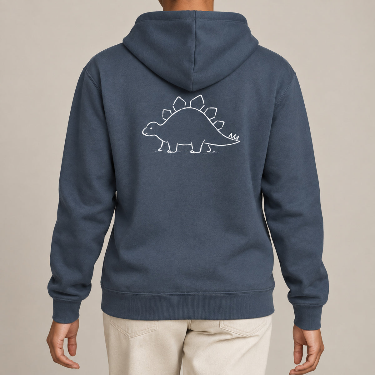 Stepping Stegosaurus Adult Hoodie - Wild Lines lead image