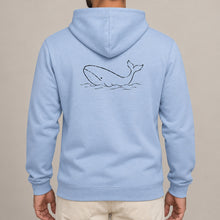 Drifting Whale Adult Hoodie - Wild Lines lead image