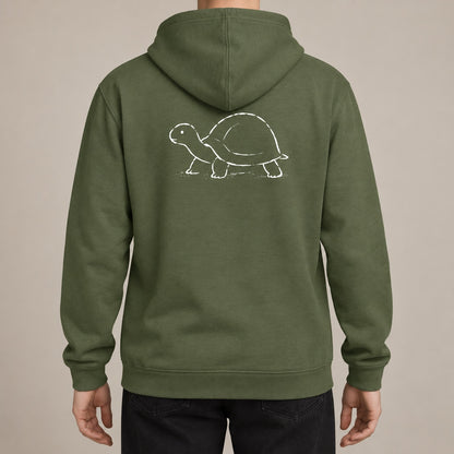 Steady Tortoise Adult Hoodie - Wild Lines lead image