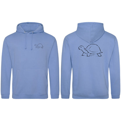 Steady Tortoise Adult Hoodie - Wild Lines Cornflower Blue colour variant image