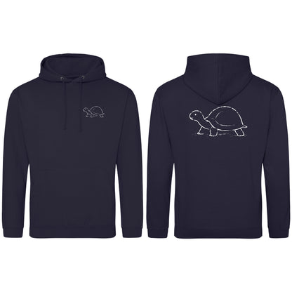 Steady Tortoise Adult Hoodie - Wild Lines French Navy colour variant image