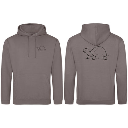 Steady Tortoise Adult Hoodie - Wild Lines Mocha Brown colour variant image