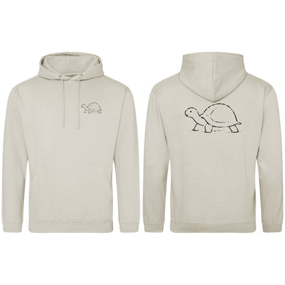 Steady Tortoise Adult Hoodie - Wild Lines Natural Stone colour variant image