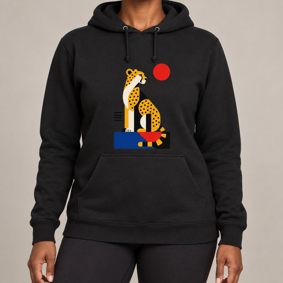 Poised Cheetah Adult Hoodie - Modern Menagerie lead image