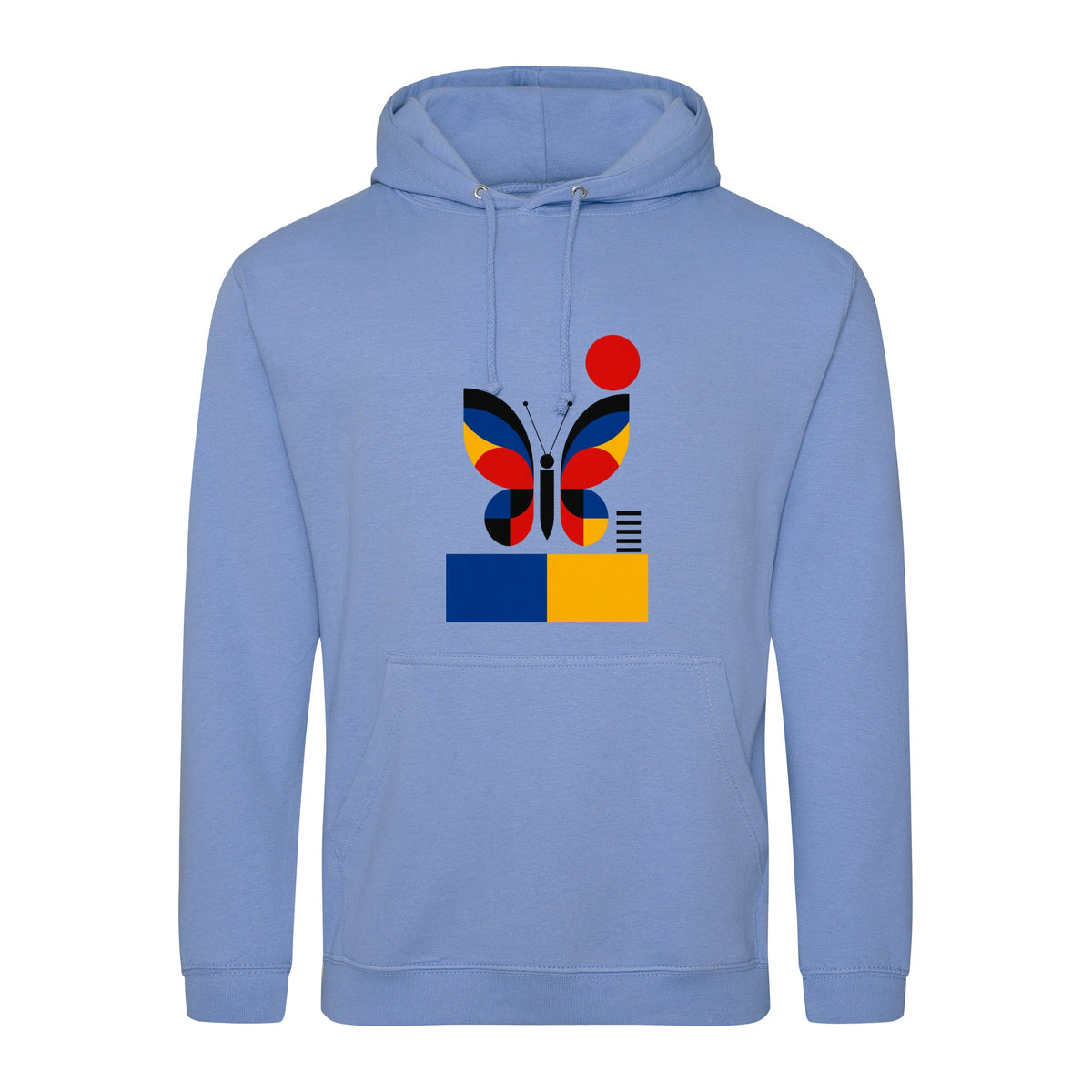 Butterfly in Balance Adult Hoodie - Modern Menagerie Cornflower Blue colour variant image