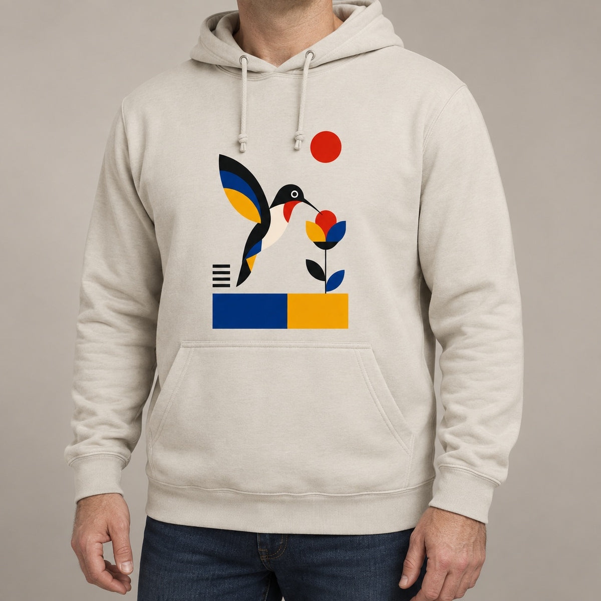 Hummingbird Bloom Adult Hoodie - Modern Menagerie lead image