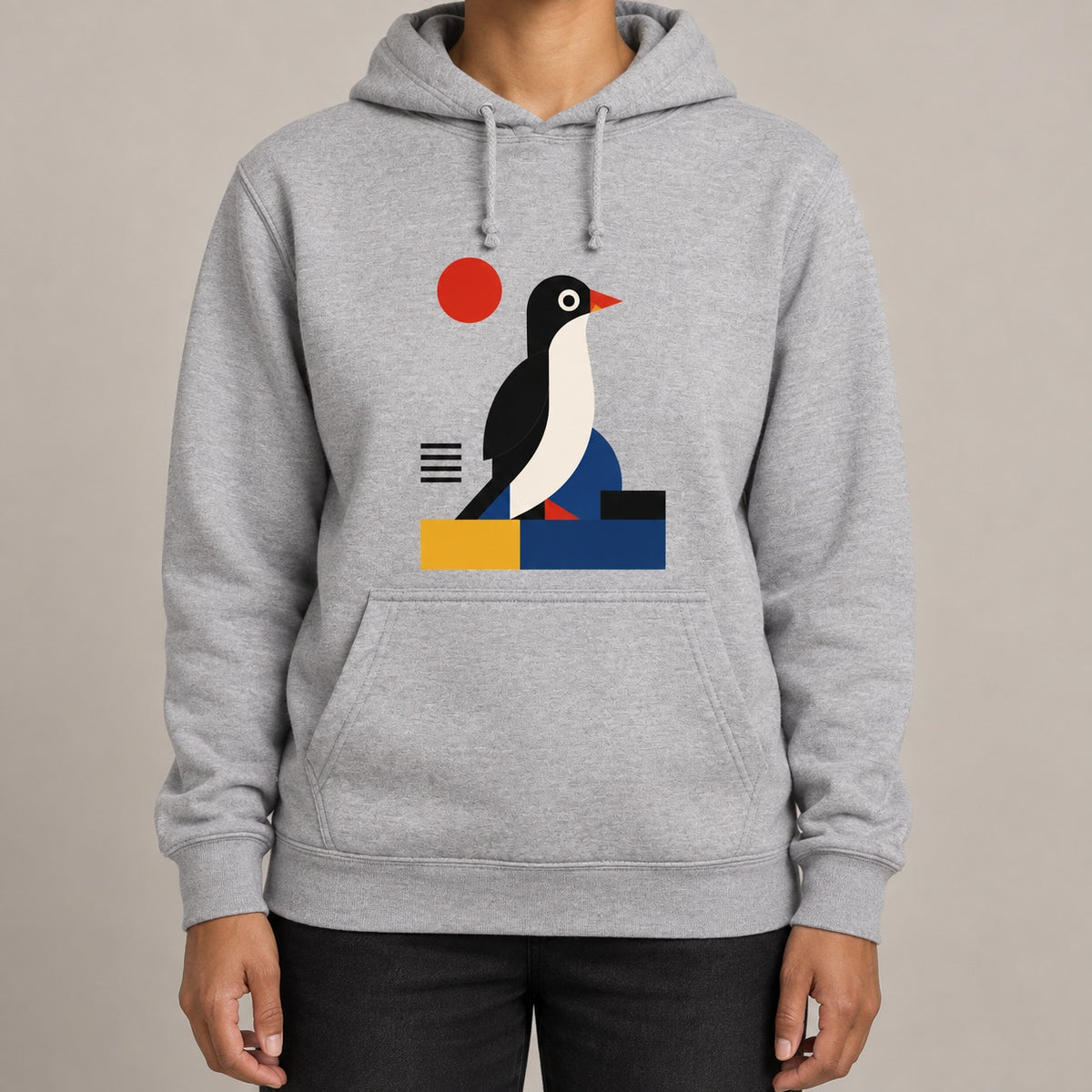Penguin Profile Adult Hoodie - Modern Menagerie lead image
