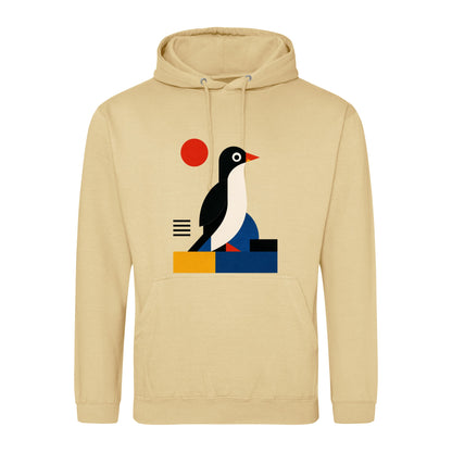 Penguin Profile Adult Hoodie - Modern Menagerie Desert Sand colour variant image