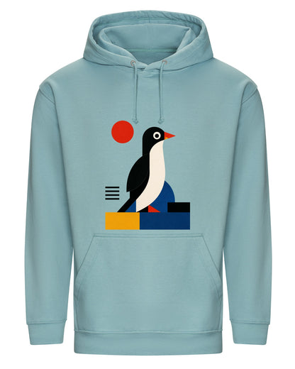Penguin Profile Adult Hoodie - Modern Menagerie Seafoam colour variant image