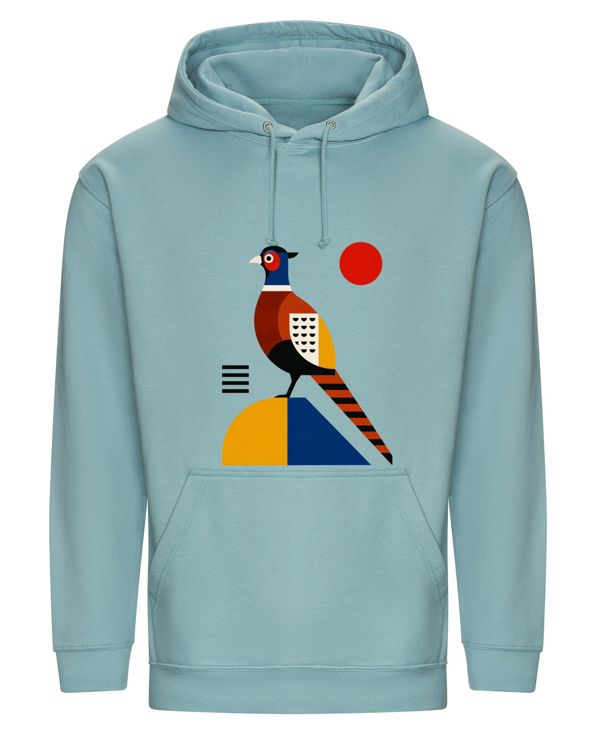 Pheasant in Form Adult Hoodie - Modern Menagerie Seafoam colour variant image