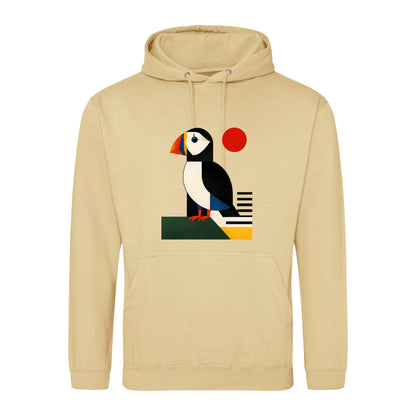 Puffin Perch Adult Hoodie - Modern Menagerie Desert Sand colour variant image