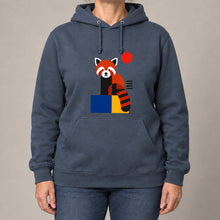 Red Panda Poise Adult Hoodie - Modern Menagerie lead image