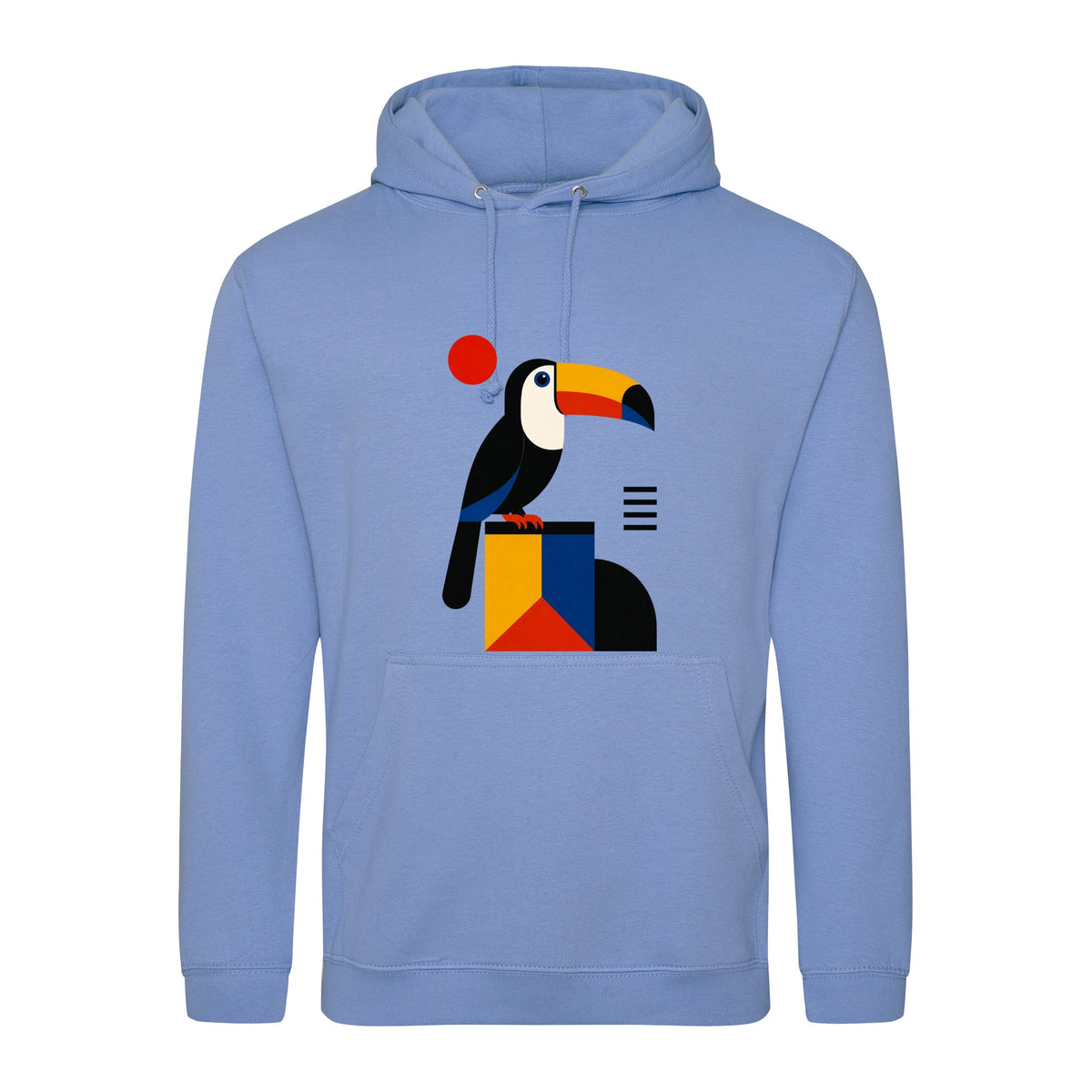 Toucan Tower Adult Hoodie - Modern Menagerie Cornflower Blue colour variant image
