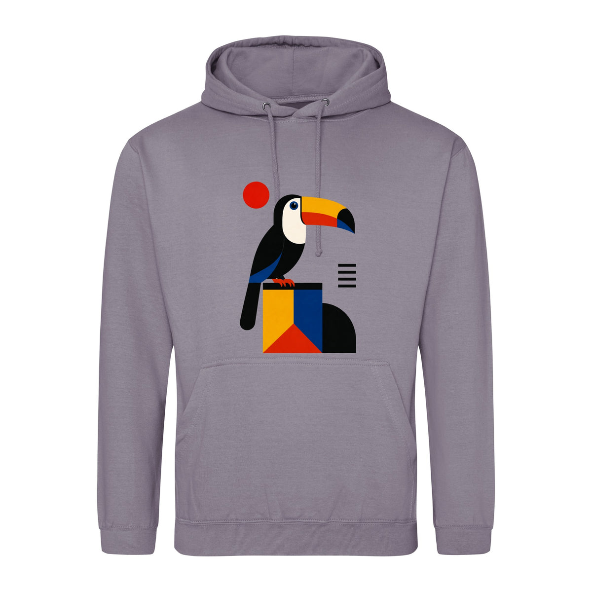 Toucan Tower Adult Hoodie - Modern Menagerie Dusty Lilac colour variant image