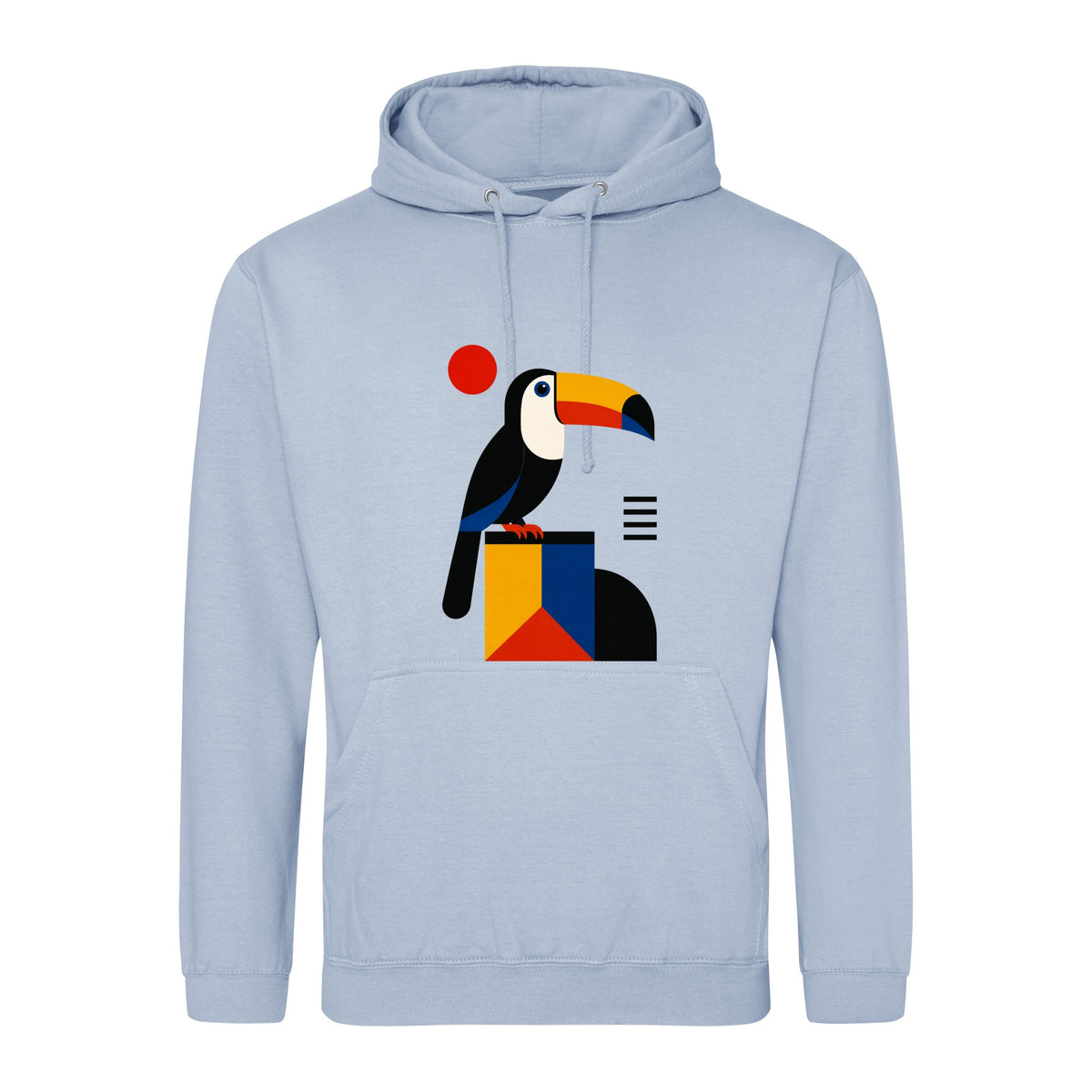 Toucan Tower Adult Hoodie - Modern Menagerie Sky Blue colour variant image