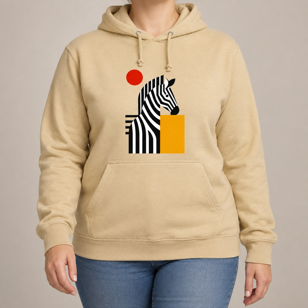 Zebra Rhythm Adult Hoodie - Modern Menagerie lead image