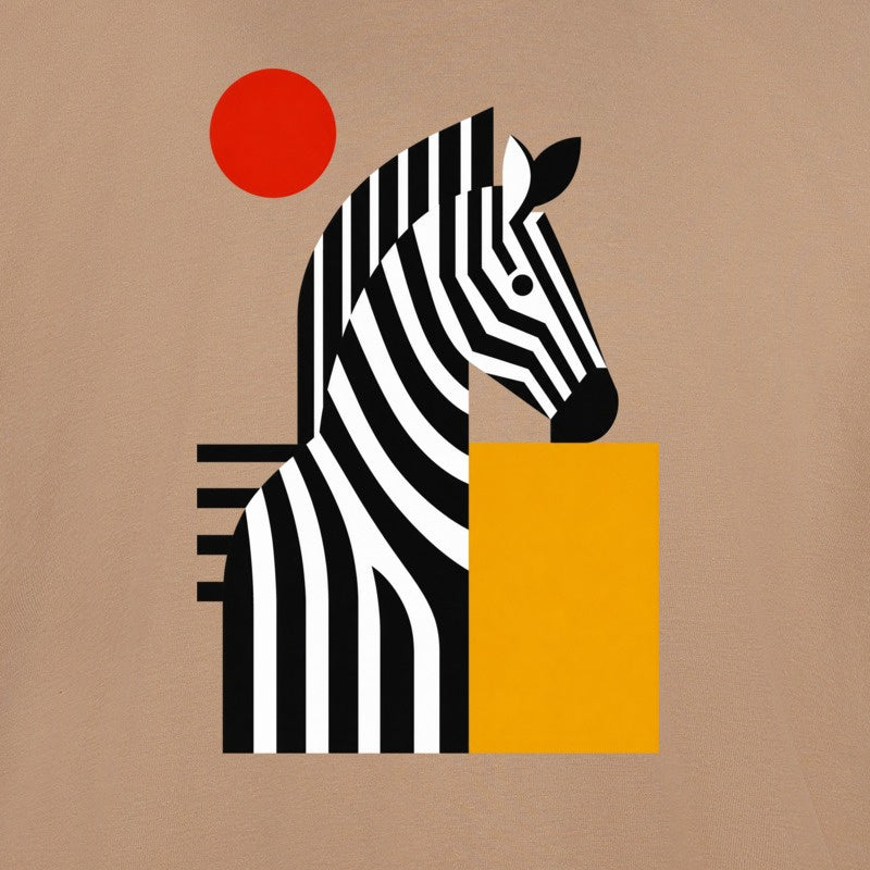 Zebra Rhythm Adult Hoodie - Modern Menagerie gallery image 2