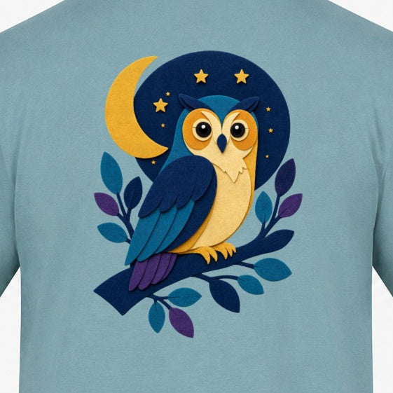 Owl in the Moonlight Adult Hoodie - Felt & Fauna gallery image 2