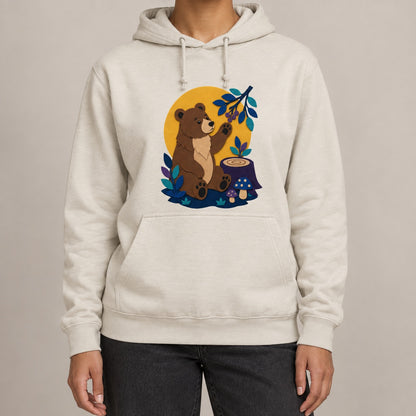Bear's Woodland Wave Adult Hoodie - Felt & Fauna lead image