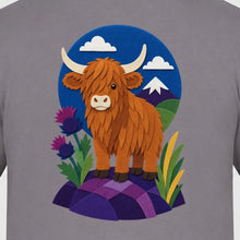 Highland Cow Among the Thistles Adult Hoodie - Felt & Fauna gallery image 2