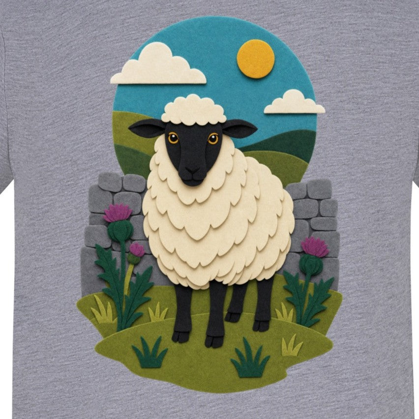 Sheep by the Stone Wall Adult Hoodie - Felt & Fauna gallery image 2