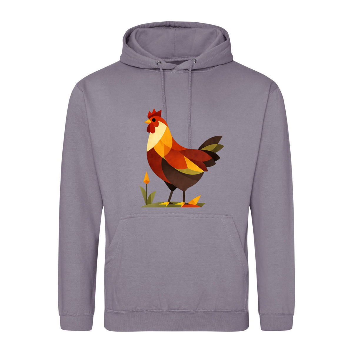 Cockerel at Dawn Adult Hoodie - Prism Kingdom Dusty Lilac colour variant image