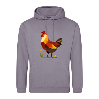 Cockerel at Dawn Adult Hoodie - Prism Kingdom Dusty Lilac colour variant image
