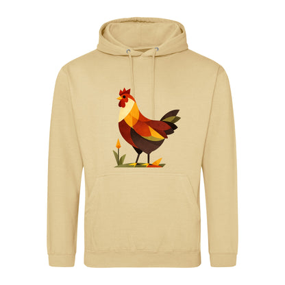 Cockerel at Dawn Adult Hoodie - Prism Kingdom Desert Sand colour variant image