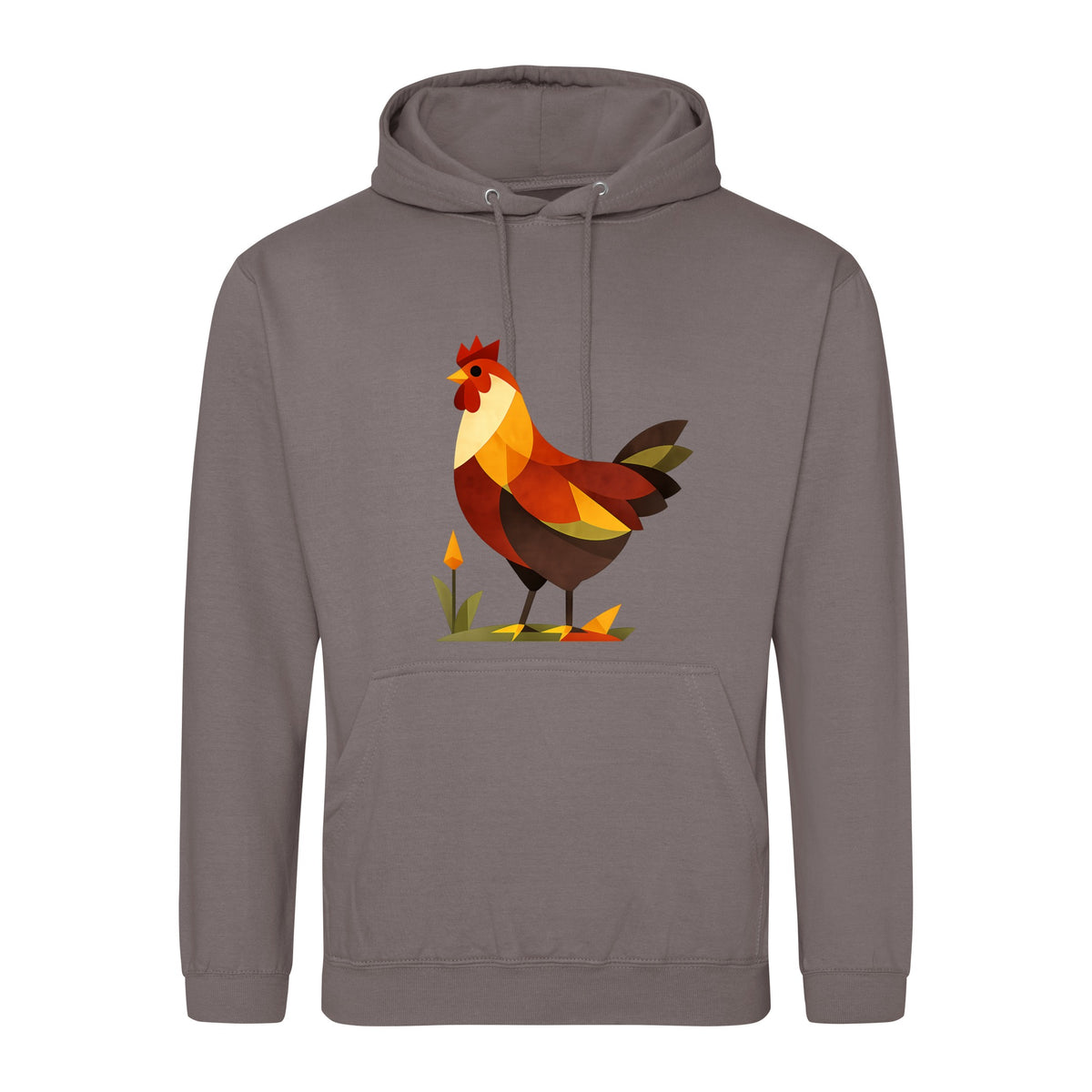 Cockerel at Dawn Adult Hoodie - Prism Kingdom Mocha Brown colour variant image