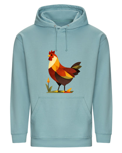 Cockerel at Dawn Adult Hoodie - Prism Kingdom Seafoam colour variant image
