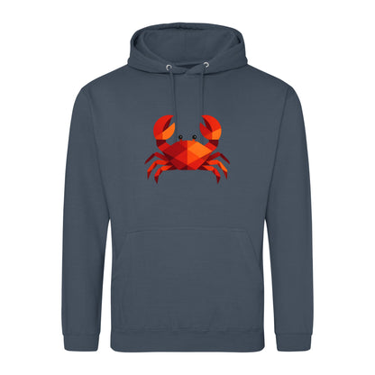 Crab in Crimson Adult Hoodie - Prism Kingdom Airforce Blue colour variant image