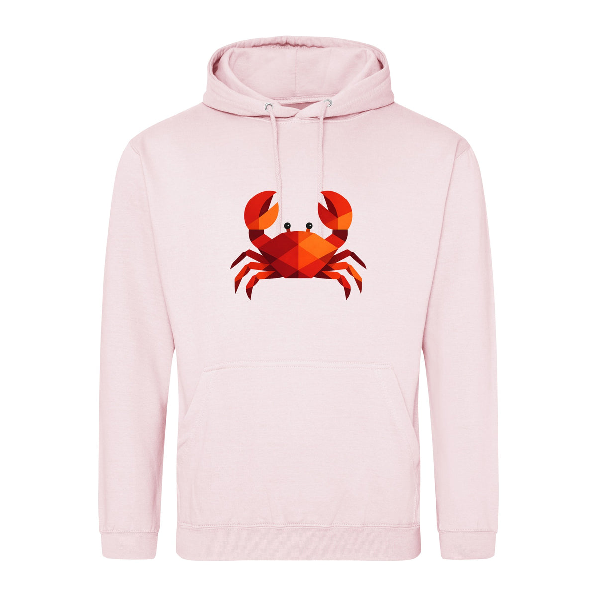 Crab in Crimson Adult Hoodie - Prism Kingdom Baby Pink colour variant image