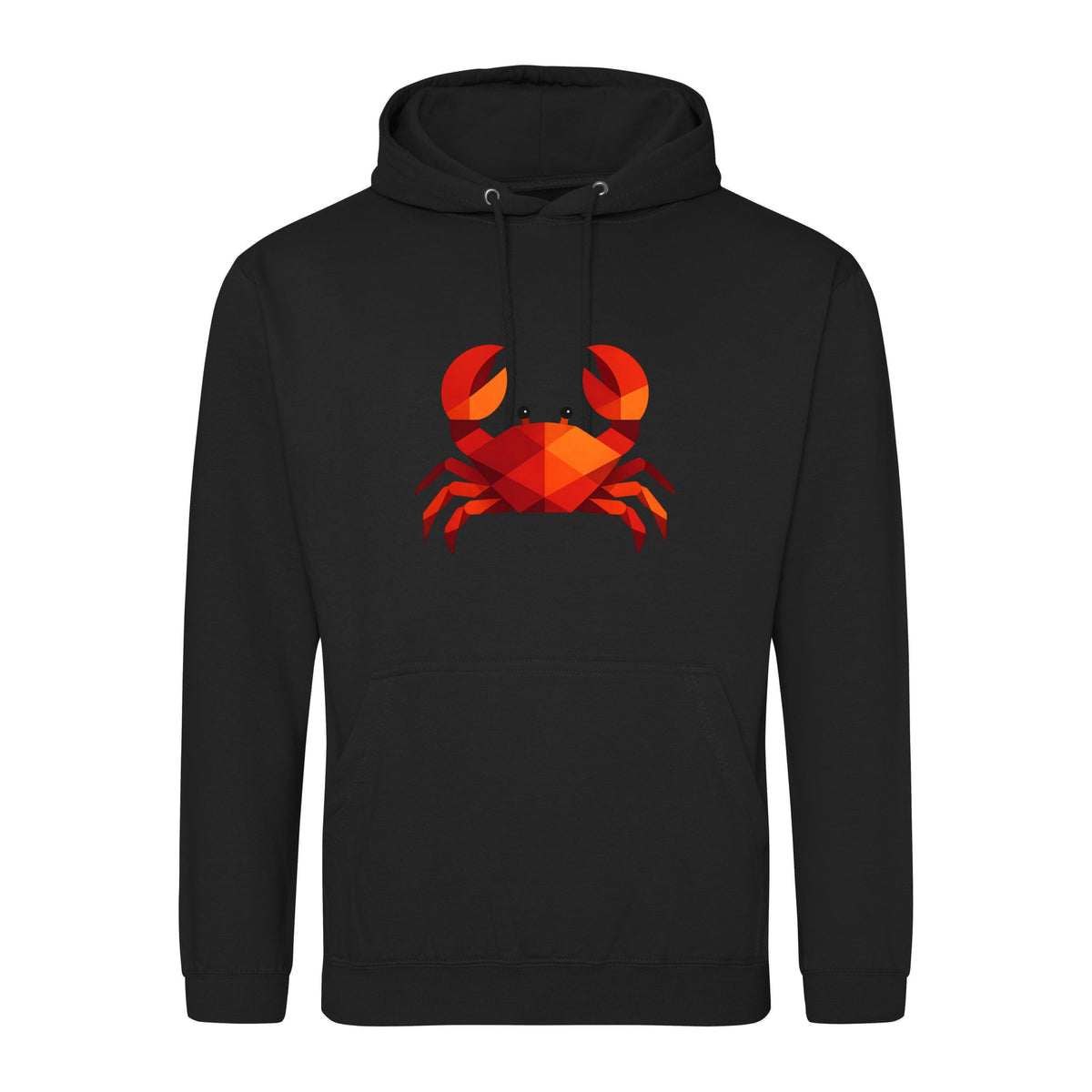 Crab in Crimson Adult Hoodie - Prism Kingdom Deep Black colour variant image