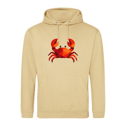 Crab in Crimson Adult Hoodie - Prism Kingdom Desert Sand colour variant image