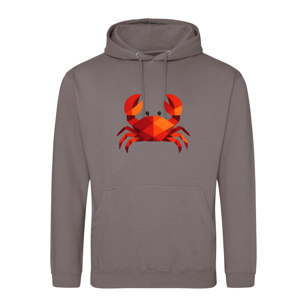 Crab in Crimson Adult Hoodie - Prism Kingdom Mocha Brown colour variant image