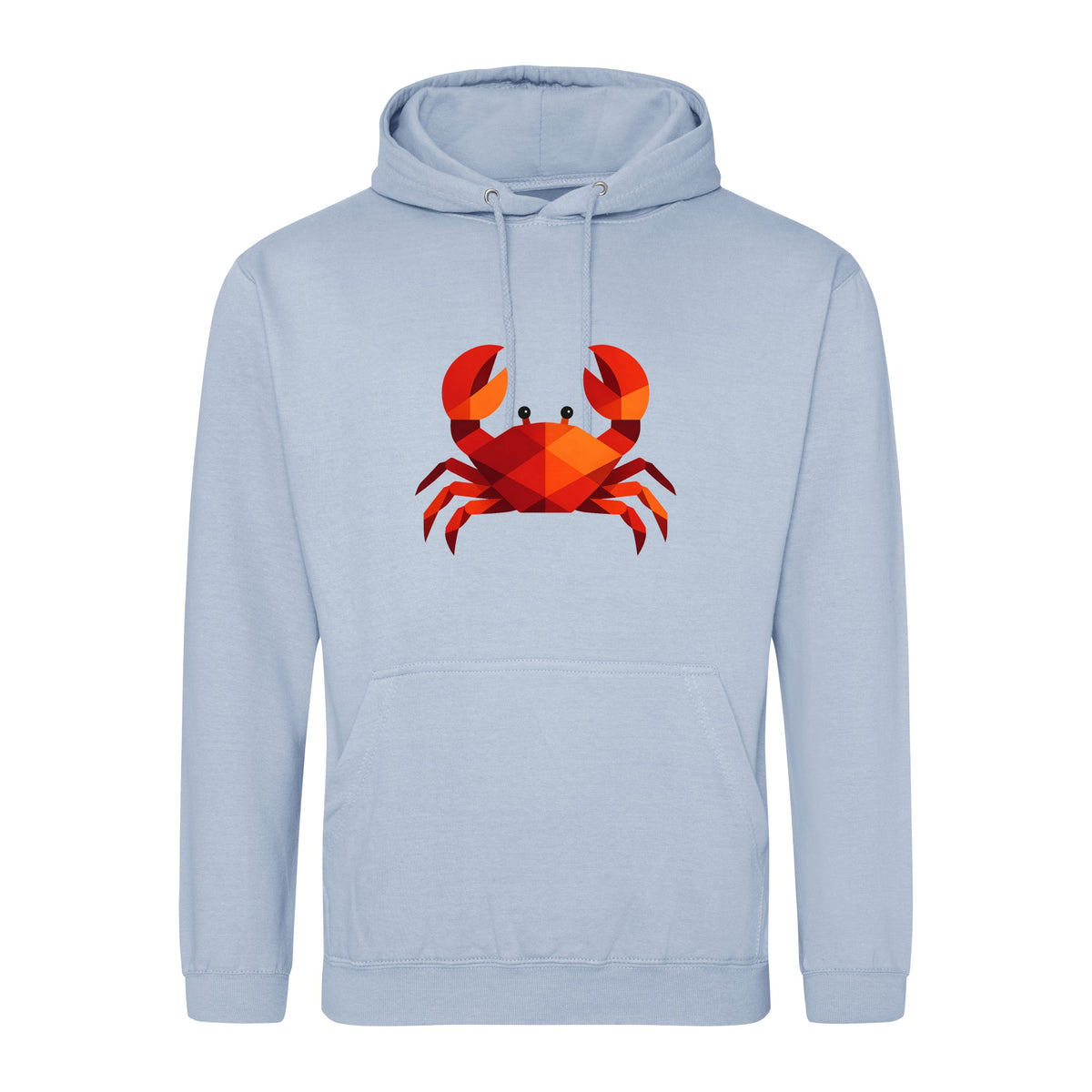 Crab in Crimson Adult Hoodie - Prism Kingdom Sky Blue colour variant image