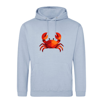 Crab in Crimson Adult Hoodie - Prism Kingdom Sky Blue colour variant image