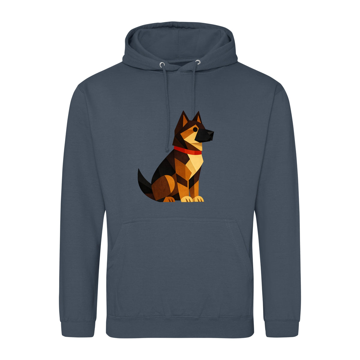 Watchful German Shepherd Adult Hoodie - Prism Kingdom Airforce Blue colour variant image