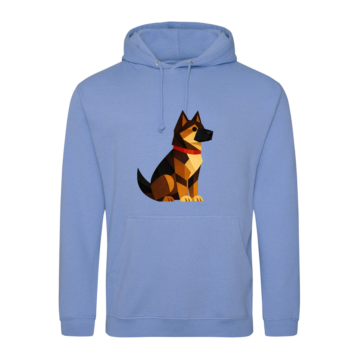 Watchful German Shepherd Adult Hoodie - Prism Kingdom Cornflower Blue colour variant image