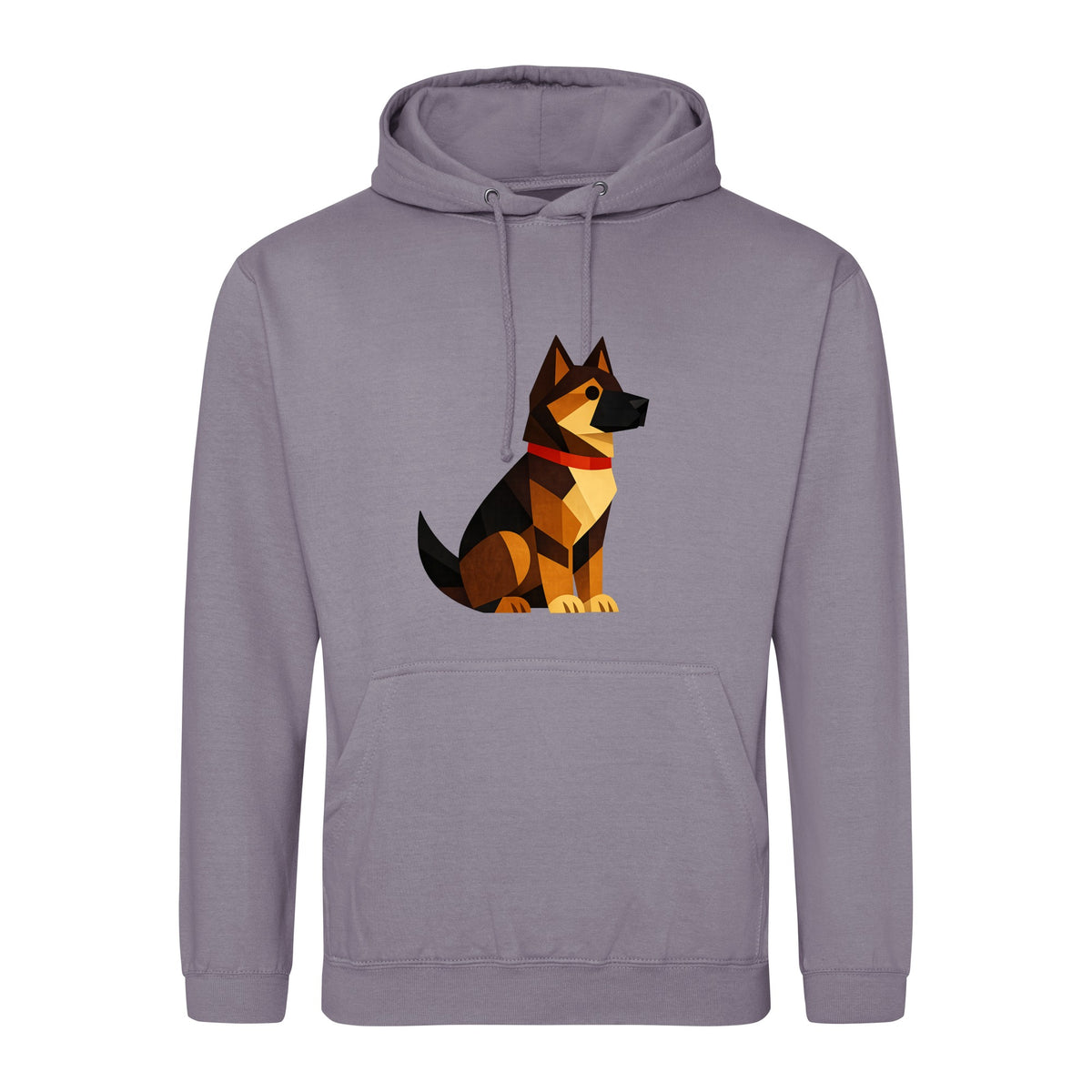 Watchful German Shepherd Adult Hoodie - Prism Kingdom Dusty Lilac colour variant image