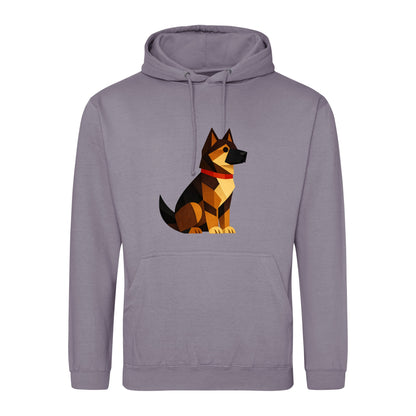 Watchful German Shepherd Adult Hoodie - Prism Kingdom Dusty Lilac colour variant image