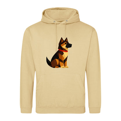 Watchful German Shepherd Adult Hoodie - Prism Kingdom Desert Sand colour variant image