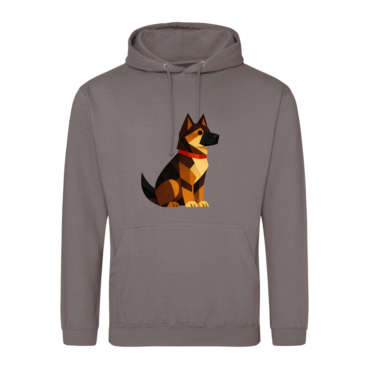 Watchful German Shepherd Adult Hoodie - Prism Kingdom Mocha Brown colour variant image