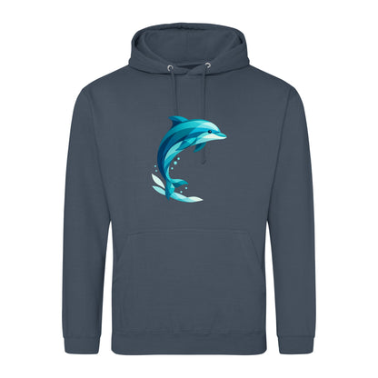 Dolphin in Motion Adult Hoodie - Prism Kingdom Airforce Blue colour variant image