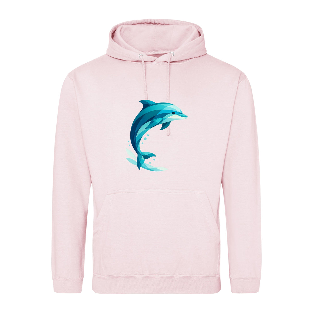 Dolphin in Motion Adult Hoodie - Prism Kingdom Baby Pink colour variant image