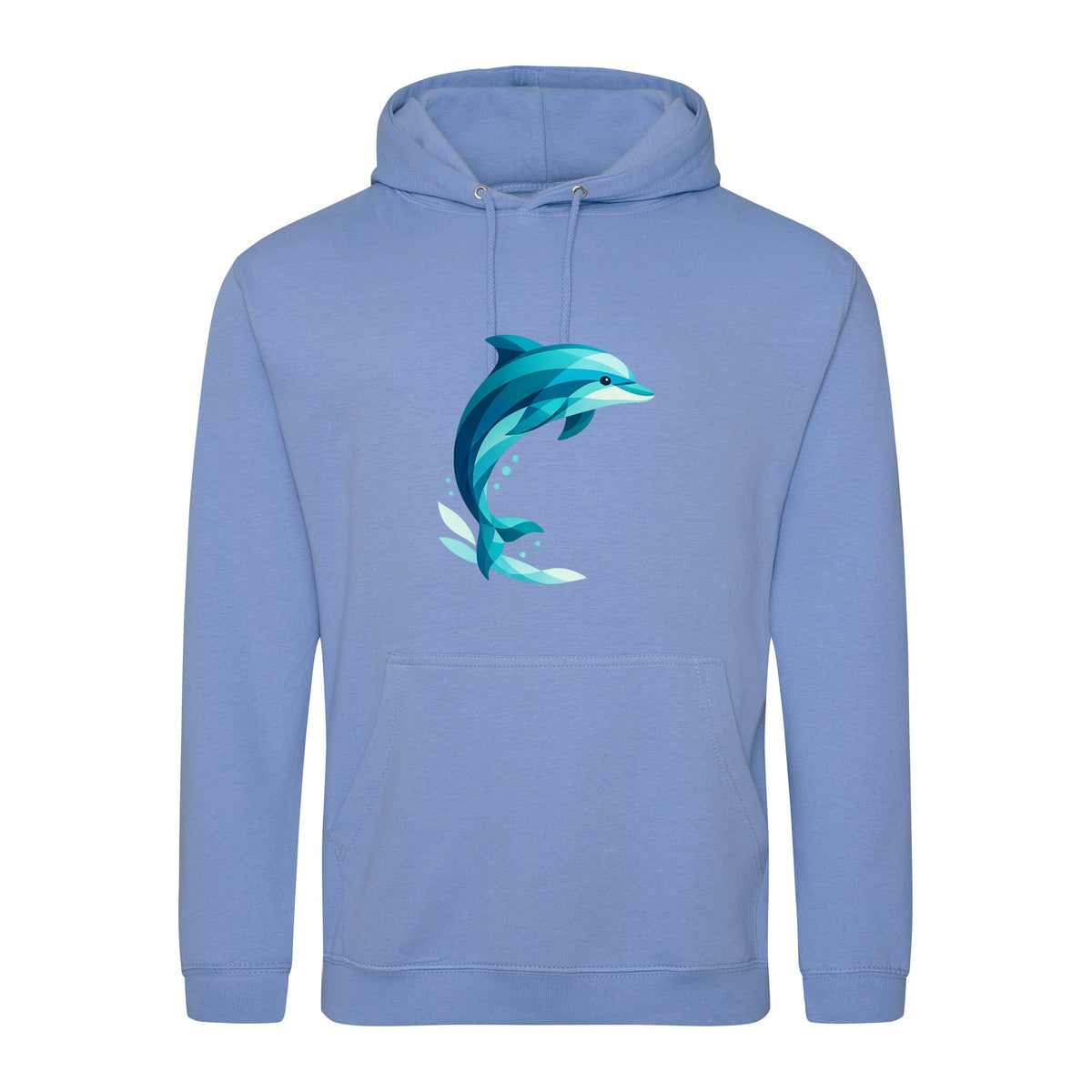 Dolphin in Motion Adult Hoodie - Prism Kingdom Cornflower Blue colour variant image