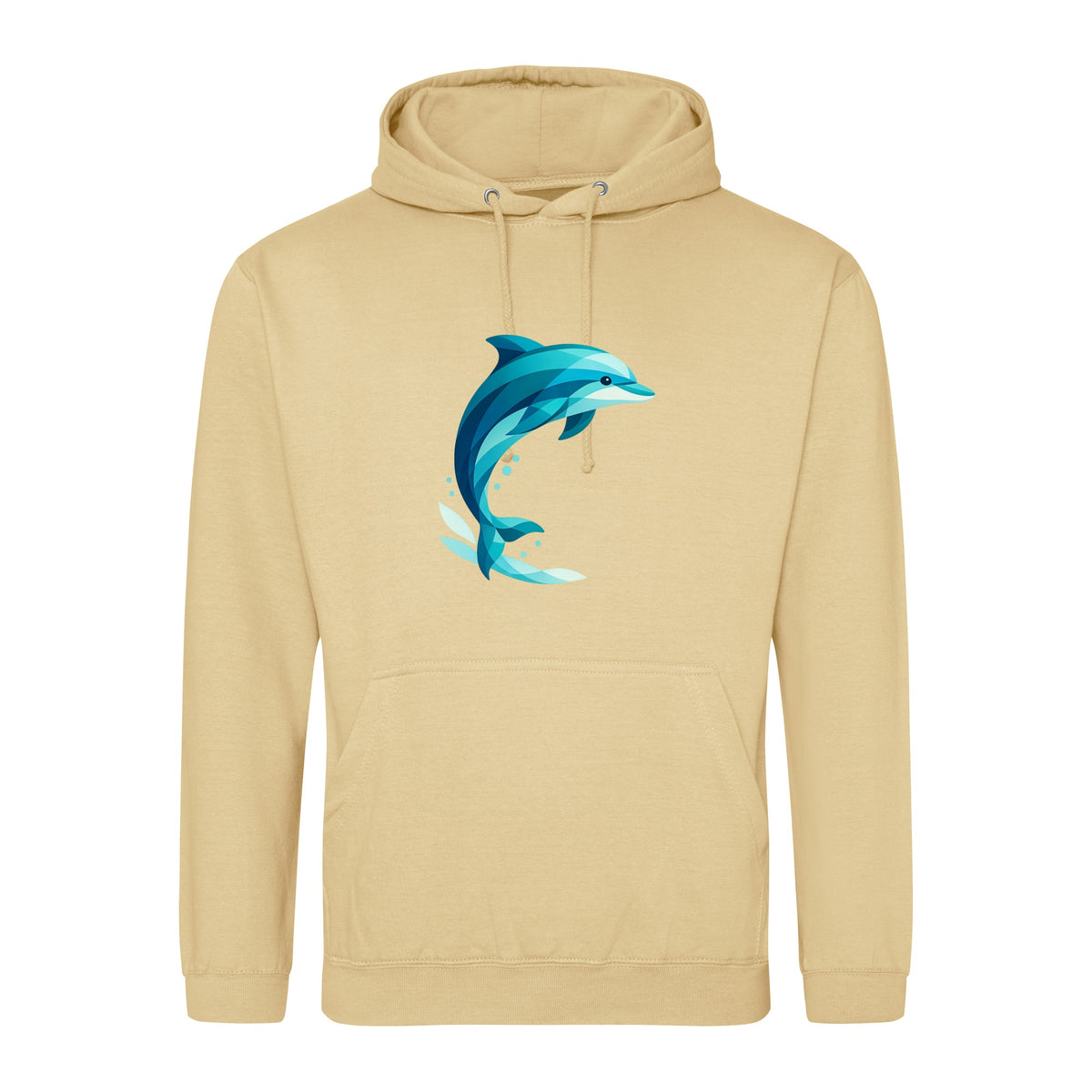 Dolphin in Motion Adult Hoodie - Prism Kingdom Desert Sand colour variant image