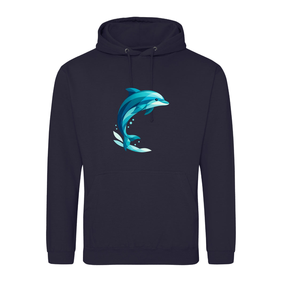Dolphin in Motion Adult Hoodie - Prism Kingdom French Navy colour variant image