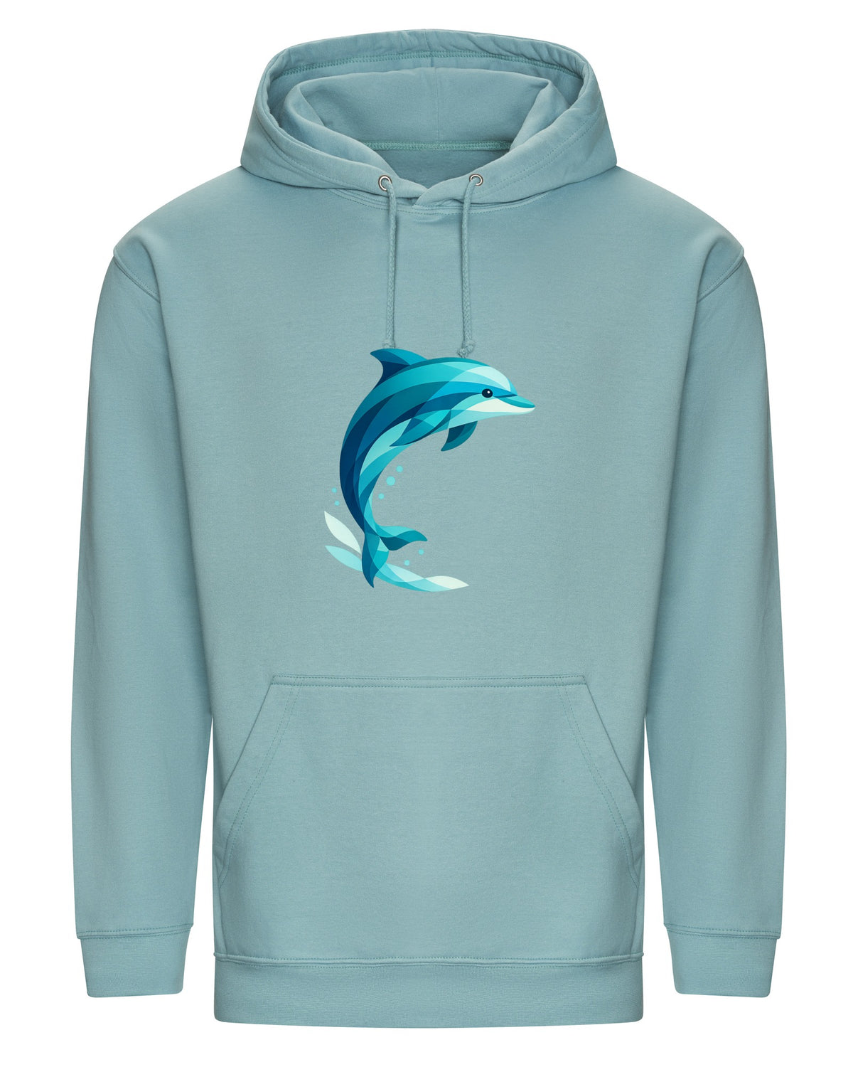 Dolphin in Motion Adult Hoodie - Prism Kingdom Seafoam colour variant image