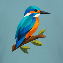 Kingfisher Among Reeds Adult Hoodie - Prism Kingdom gallery image 2